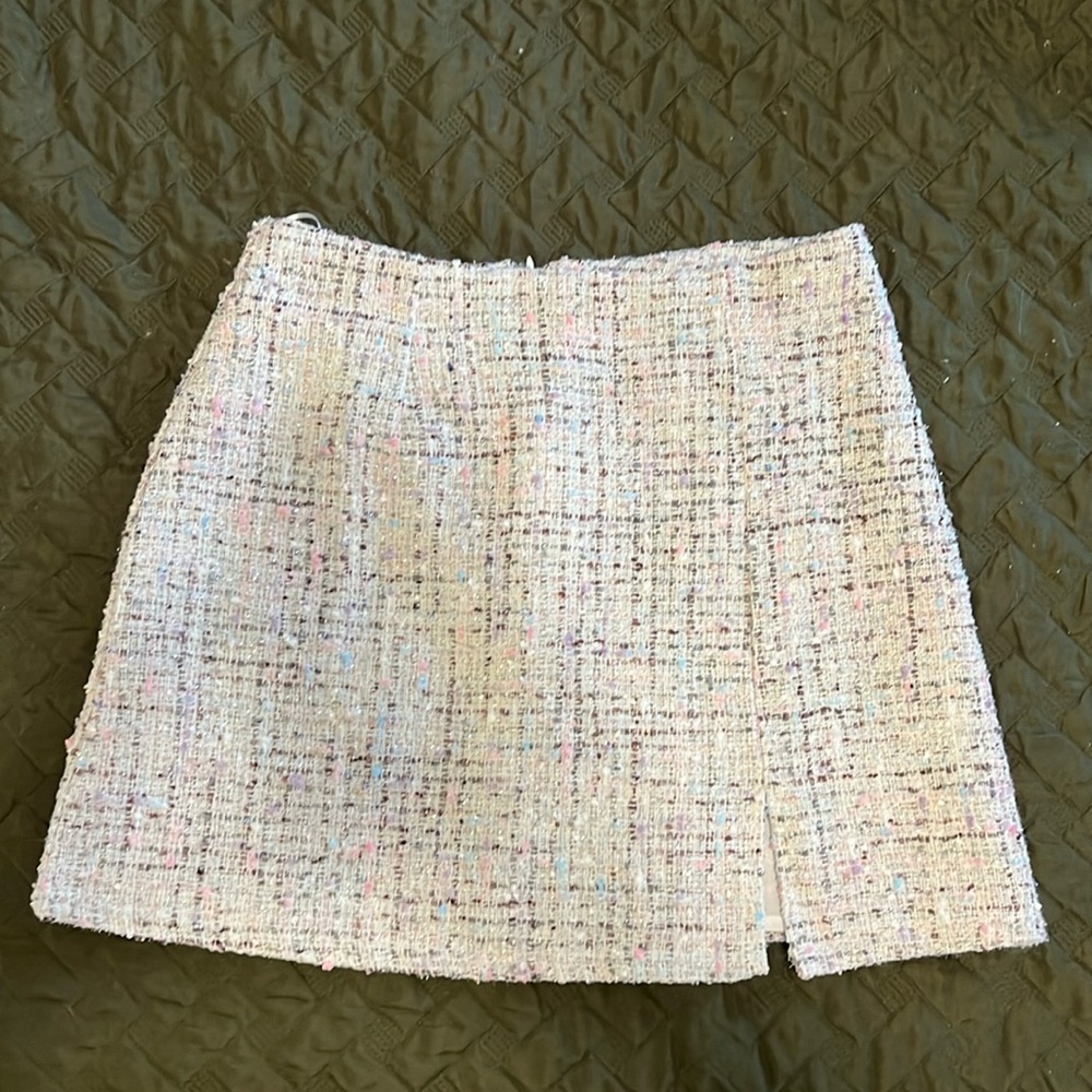 Sparkly tweed skirt